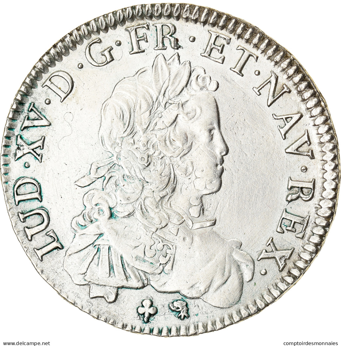 France, Louis XV, Ecu, Écu De France, 1721, Orléans, "Collection Docteur F." - 1715-1774 Louis  XV The Well-Beloved