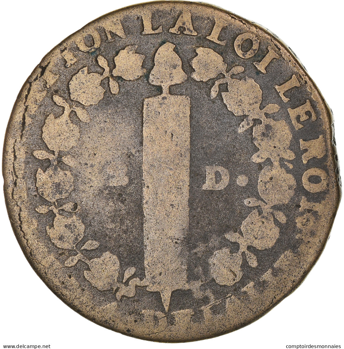 Monnaie, France, Louis XVI, 12 Deniers, 1792, Nantes, B+, Bronze, Gadoury:15 - Autres & Non Classés