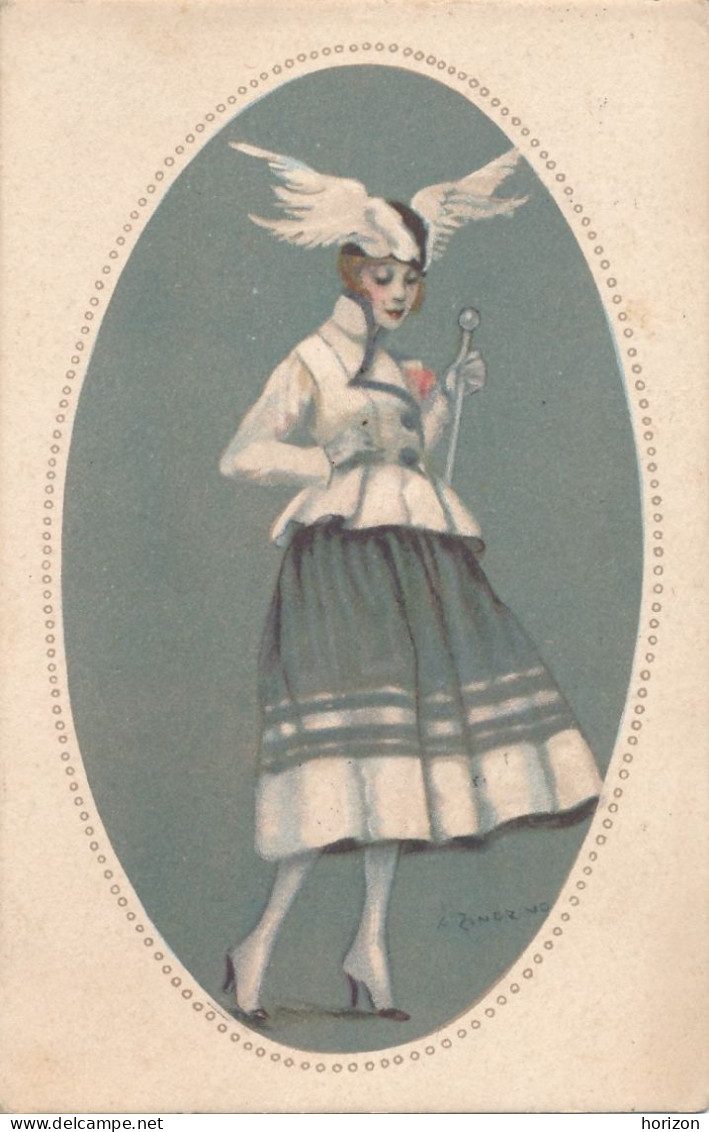2h.326  Adelina ZANDRINO - Donnina - Charme - Glamour - Elegance - 1917 - Zandrino