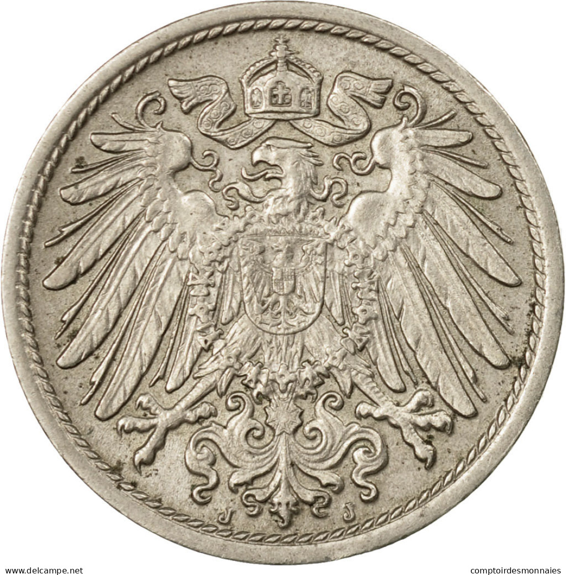 Monnaie, GERMANY - EMPIRE, Wilhelm II, 10 Pfennig, 1906, Hamburg, TTB - 10 Pfennig