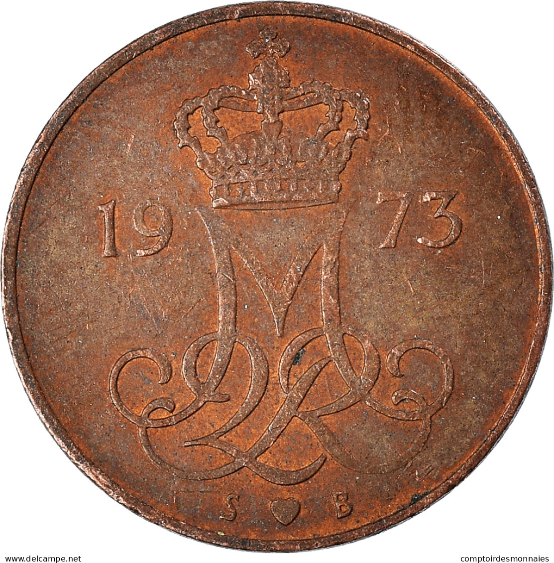 Monnaie, Danemark, 5 Öre, 1973 - Denemarken