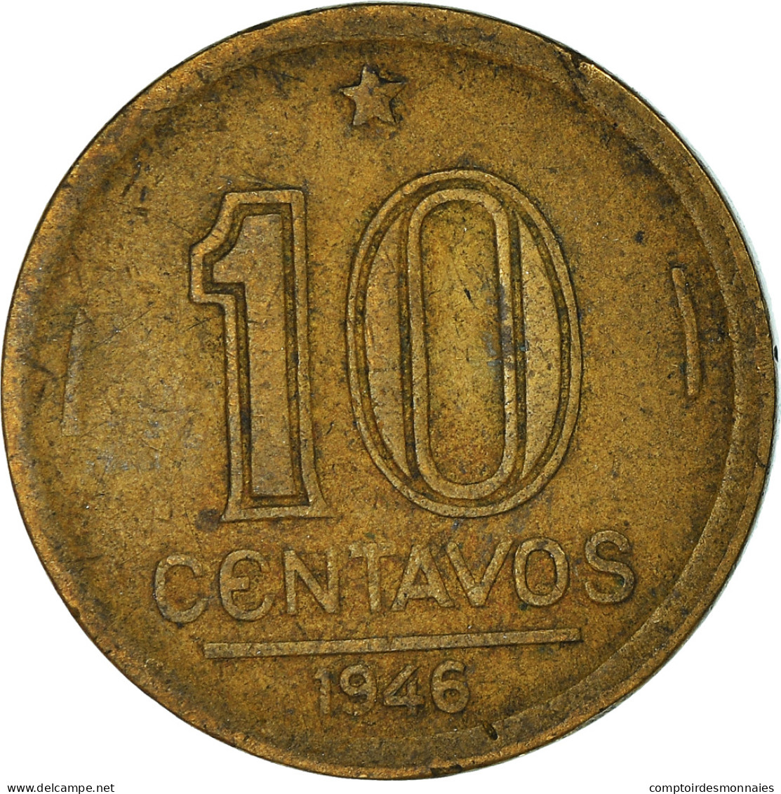 Monnaie, Brésil, 10 Centavos - Brasilien