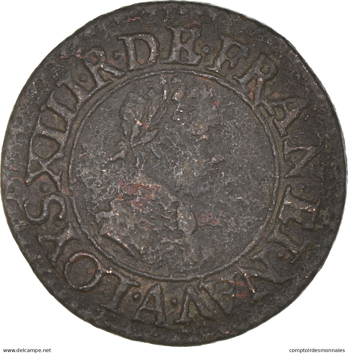 Monnaie, France, Louis XIII, Denier Tournois, Buste Enfantin « petite - 1610-1643 Louis XIII The Just