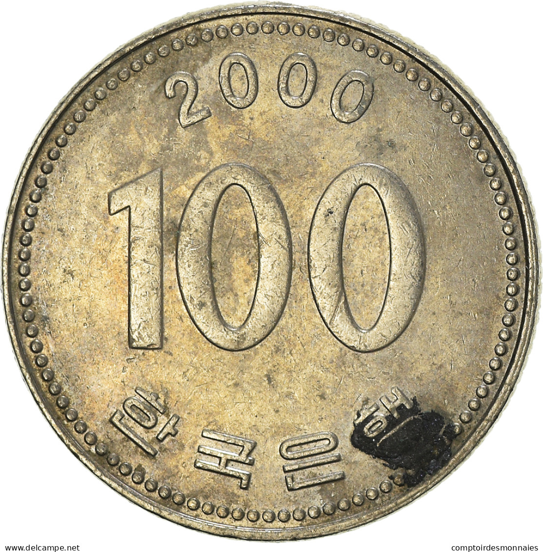 Monnaie, Corée Du Sud, 100 Won, 2000 - Coreal Del Sur