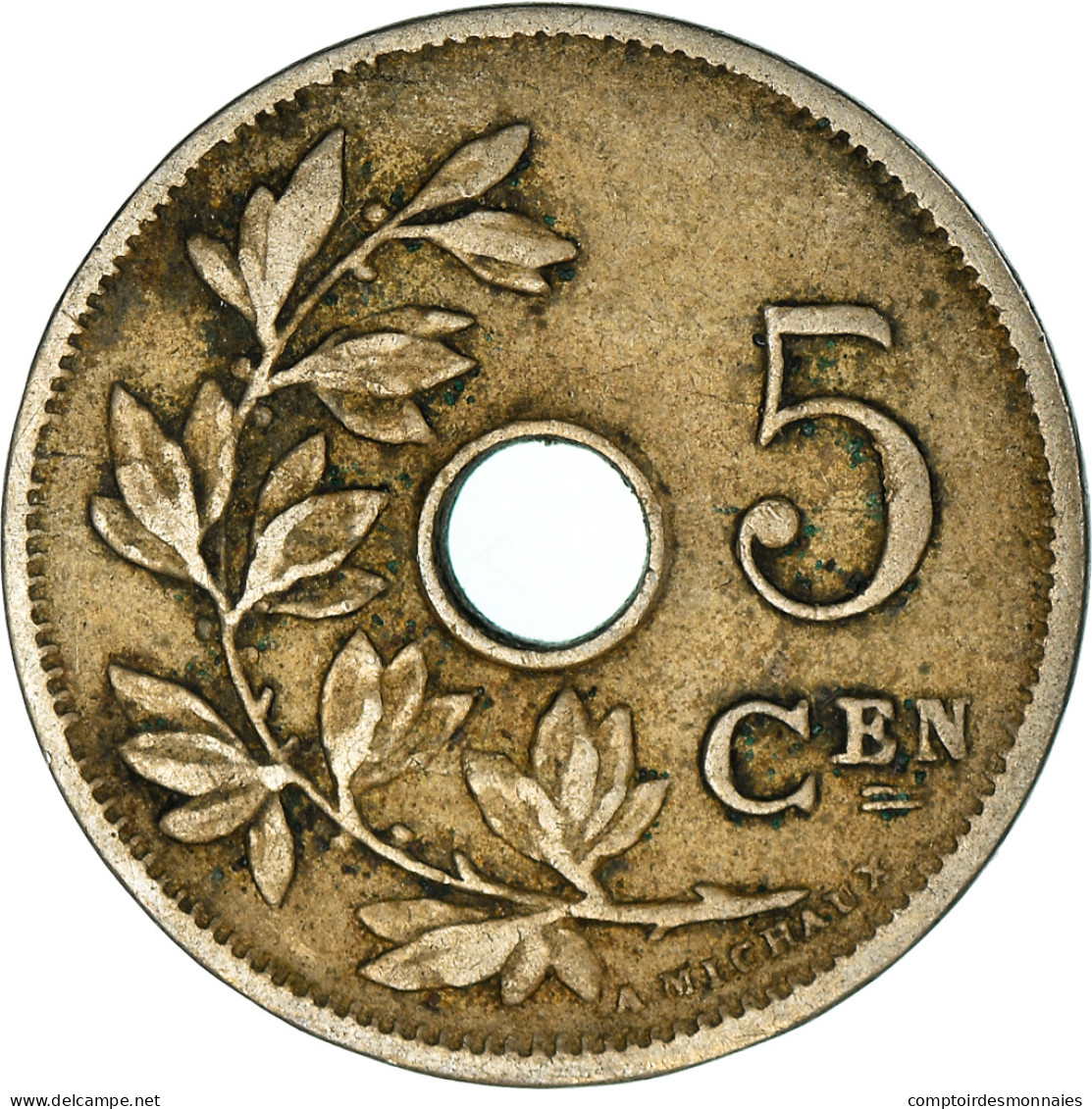 Monnaie, Belgique, 5 Centimes, 1907, TB+, Cupro-nickel, KM:55 - 5 Centimes