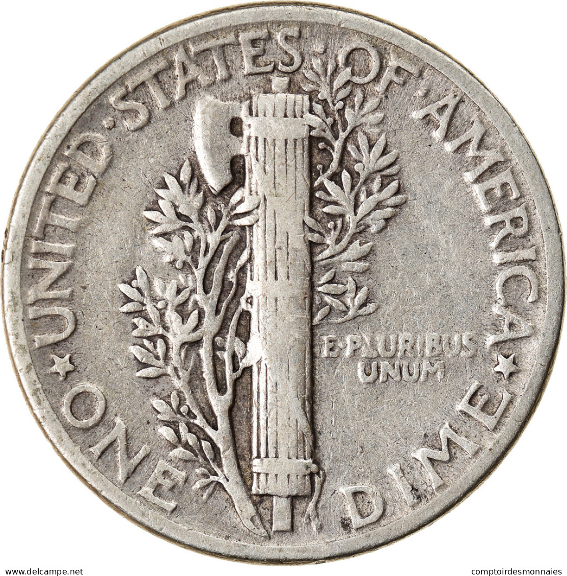 Monnaie, États-Unis, Mercury Dime, Dime, 1944, U.S. Mint, Philadelphie, TTB - 1916-1945: Mercury (kwik)