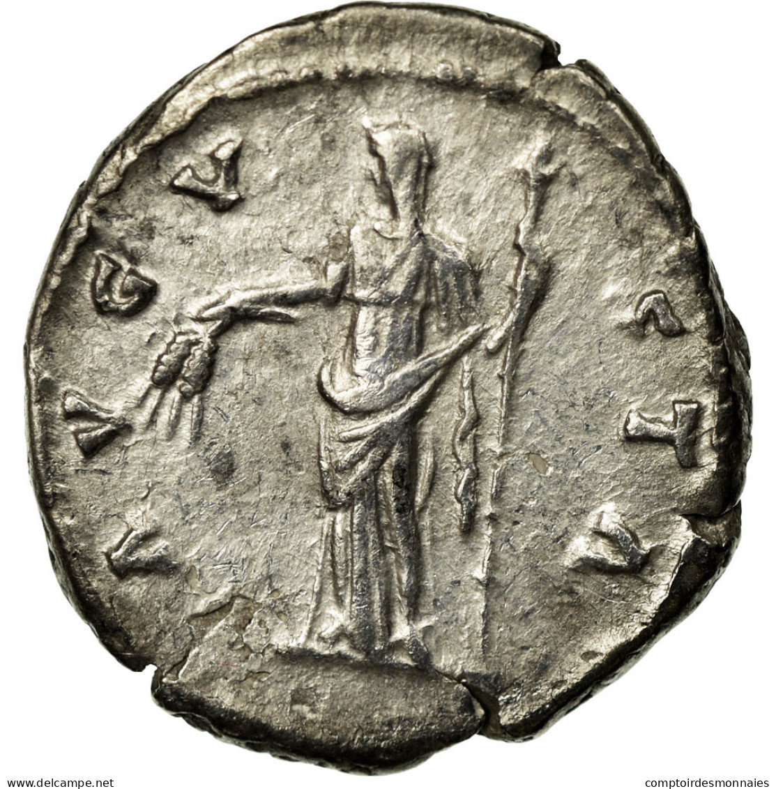 Faustine I, Denier, 141, Rome, Argent, TTB+, RIC:360a - Les Antonins (96 à 192)