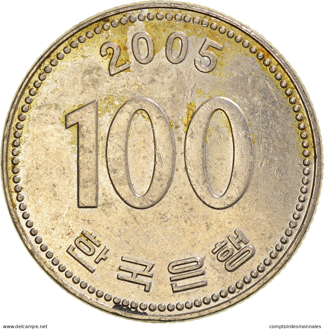 Monnaie, Corée Du Sud, 100 Won, 2005 - Corée Du Sud