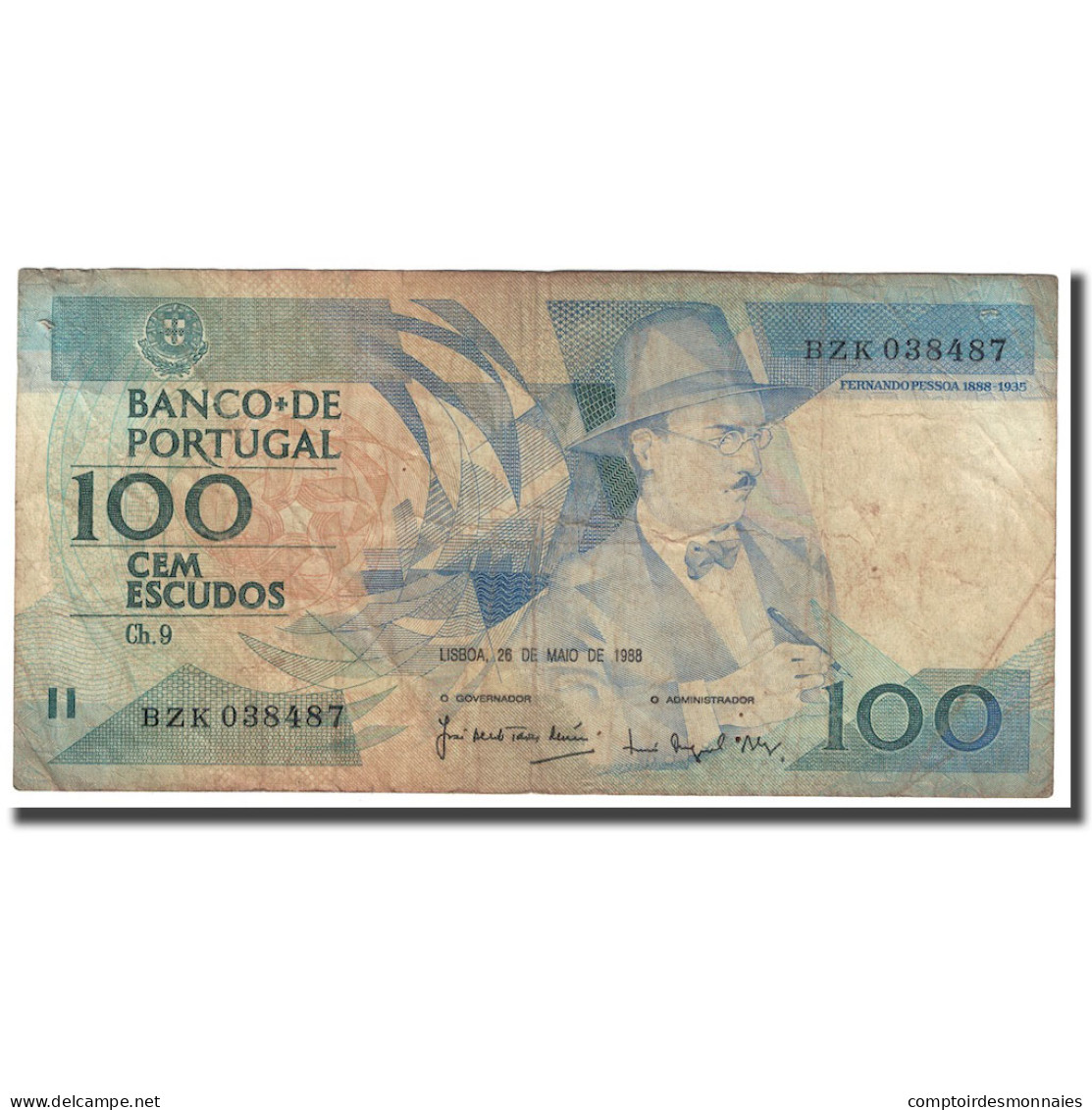 Billet, Portugal, 100 Escudos, 1986, 1986-10-16, KM:179a, TB - Portogallo