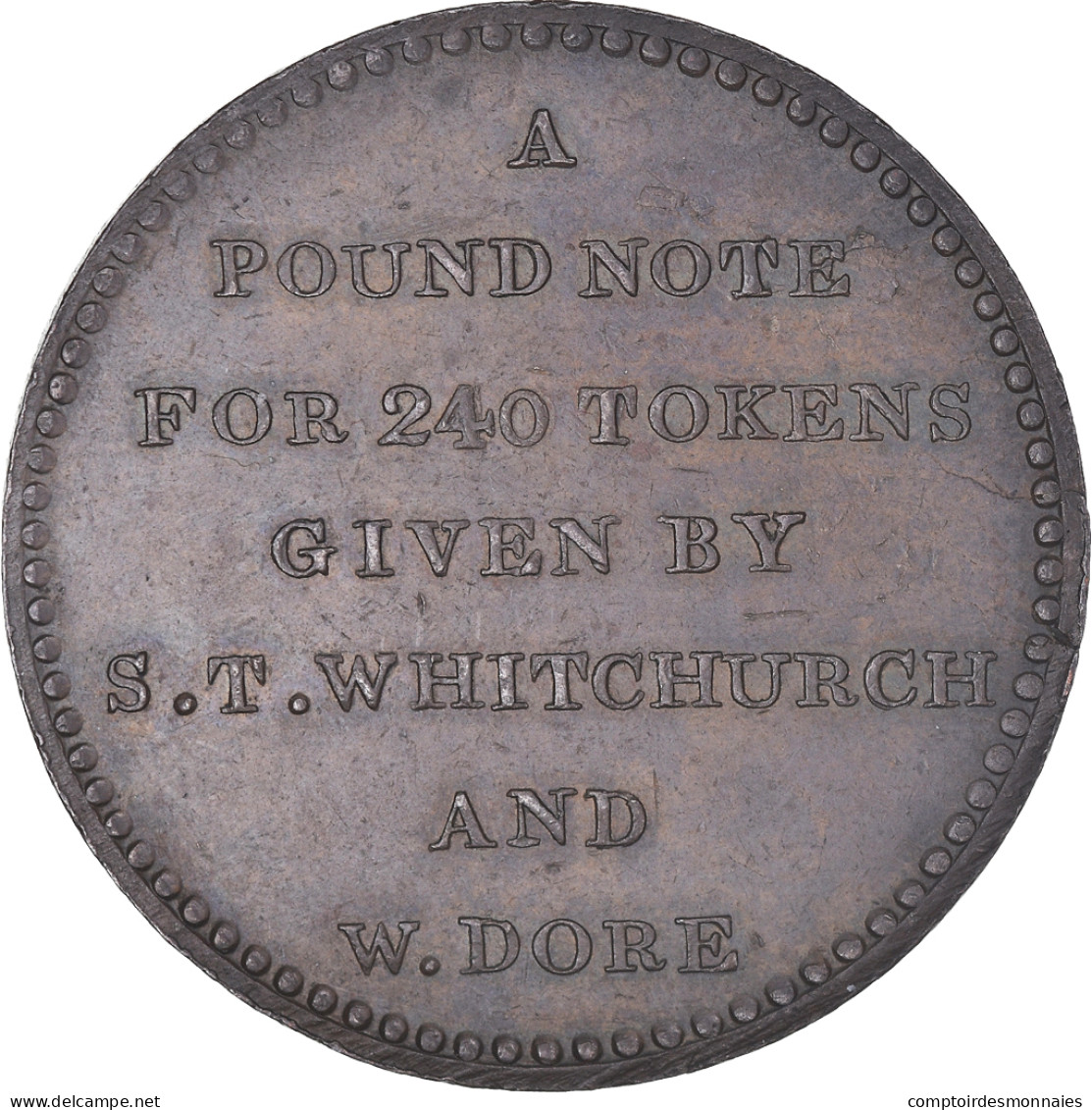 Monnaie, Grande-Bretagne, Somerset, Penny Token, 1811, Bath, SUP, Cuivre - Other & Unclassified