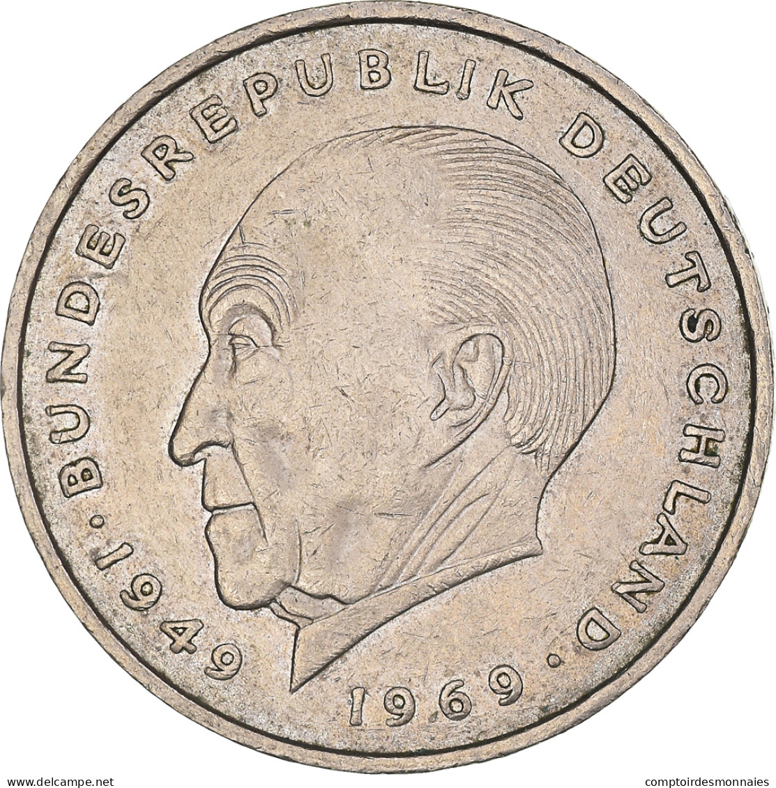 Monnaie, République Fédérale Allemande, 2 Mark, 1974, Hamburg, TTB+ - 2 Mark