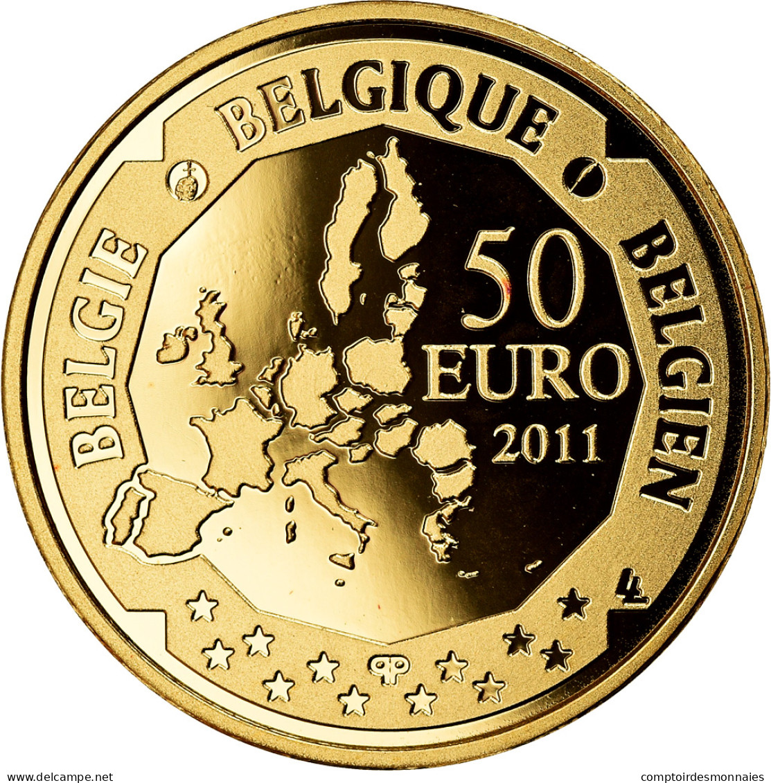 Belgique, Albert II, 50 Euro, 2011, Bruxelles, BELGIAN DEEP SEA EXPLORATION - Bélgica