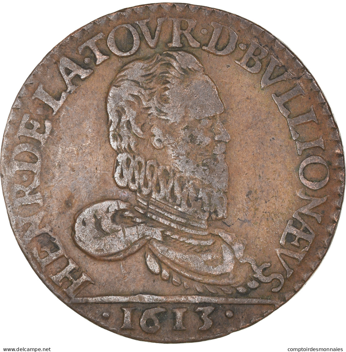 Monnaie, France, Ardennes, Henri De La Tour D'Auvergne, Liard, 1613, Sedan, TTB - Autres & Non Classés