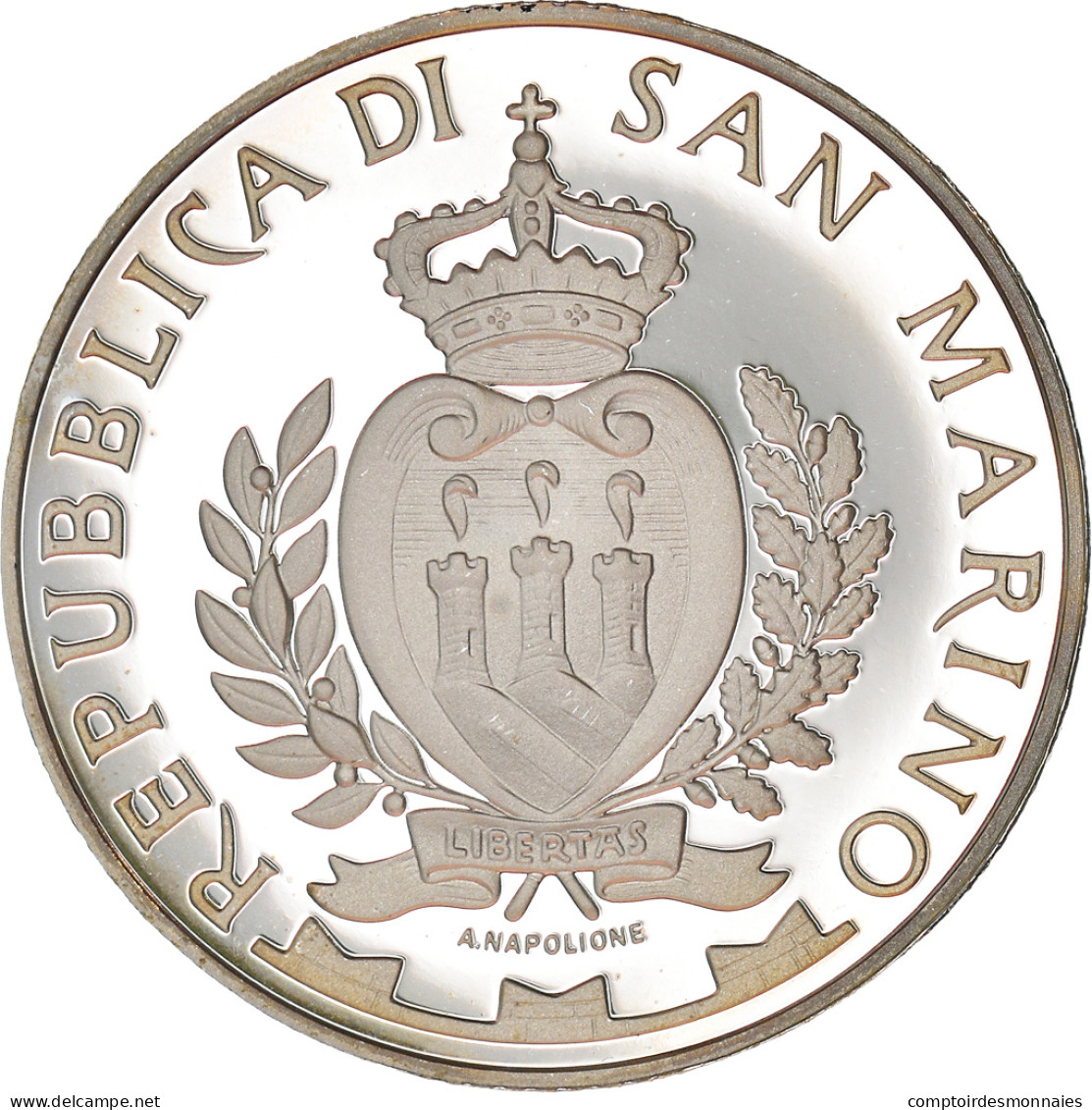 San Marino, 10 Euro, Aligi Sassu, 2012, Proof, FDC, Argent, KM:523 - San Marino