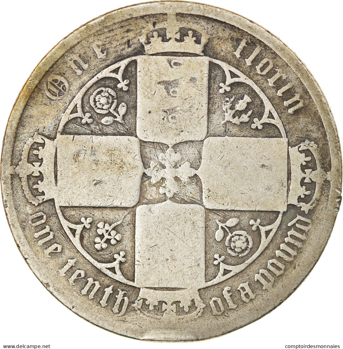 Monnaie, Grande-Bretagne, Victoria, Florin, Two Shillings, 1883, Londres, B+ - J. 1 Florin / 2 Shillings