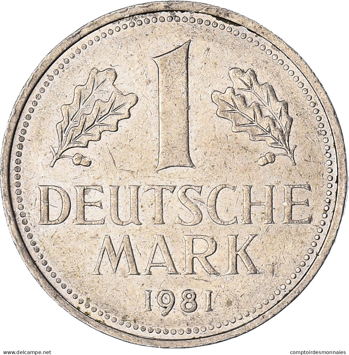 Monnaie, République Fédérale Allemande, Mark, 1981 - 1 Mark