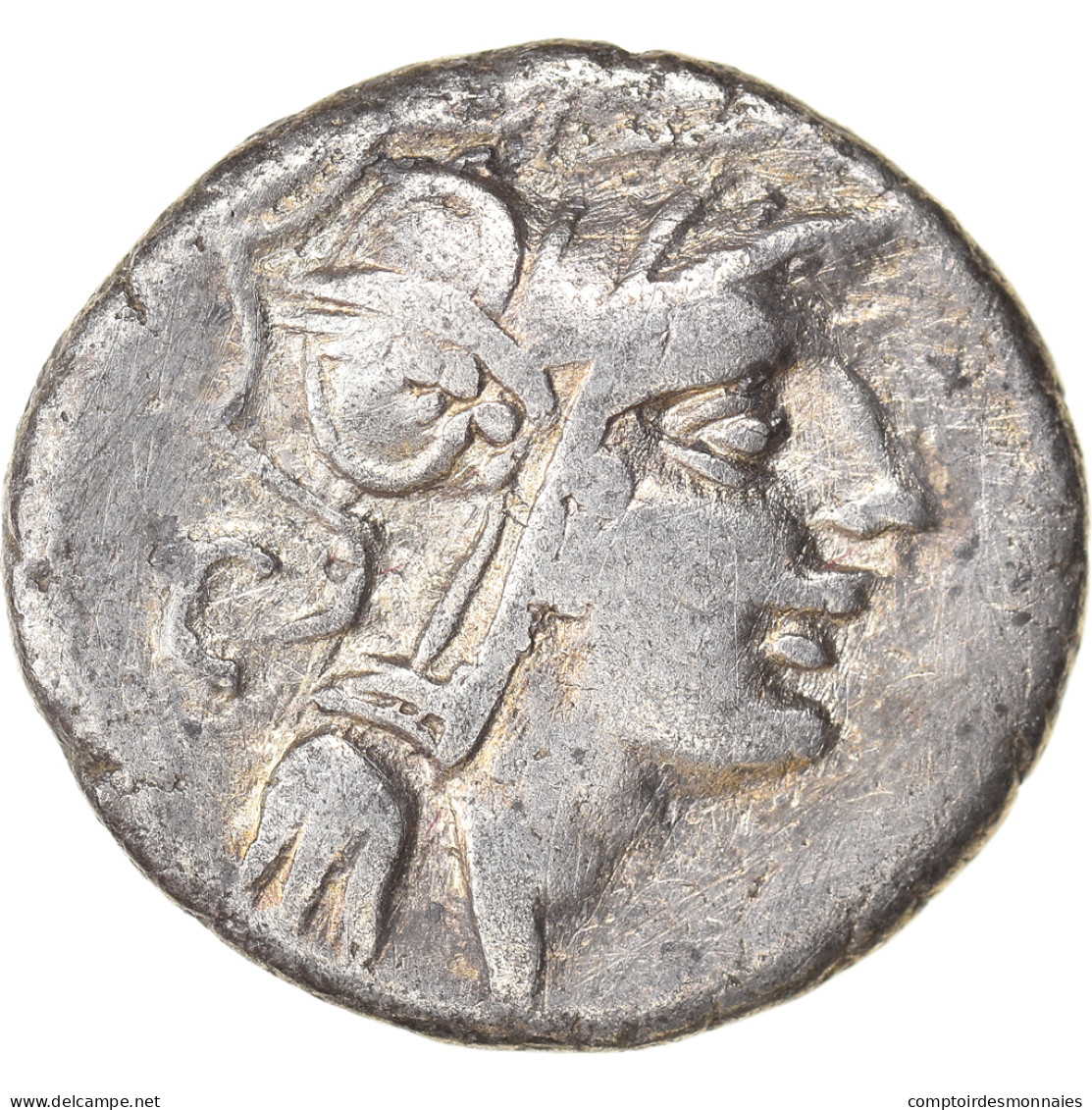 Monnaie, Junia, Denier, 91 BC, Rome, TB+, Argent, Crawford:337/3 - République (-280 à -27)