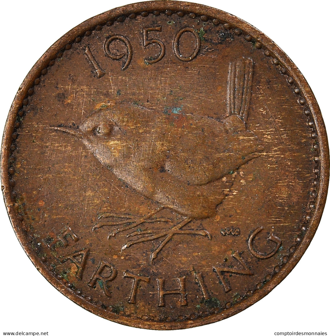 Monnaie, Grande-Bretagne, Farthing, 1950 - B. 1 Farthing