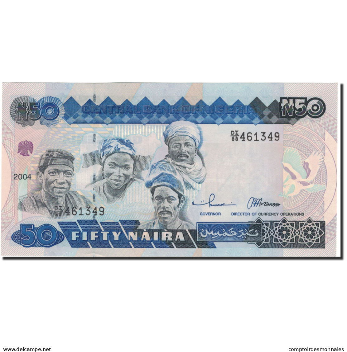 Billet, Nigéria, 50 Naira, 2004, 2004, KM:27e, NEUF - Nigeria