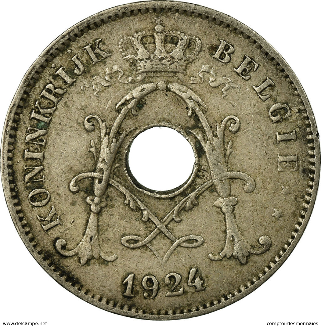 Monnaie, Belgique, 10 Centimes, 1924, TB+, Copper-nickel, KM:86 - 10 Centimes