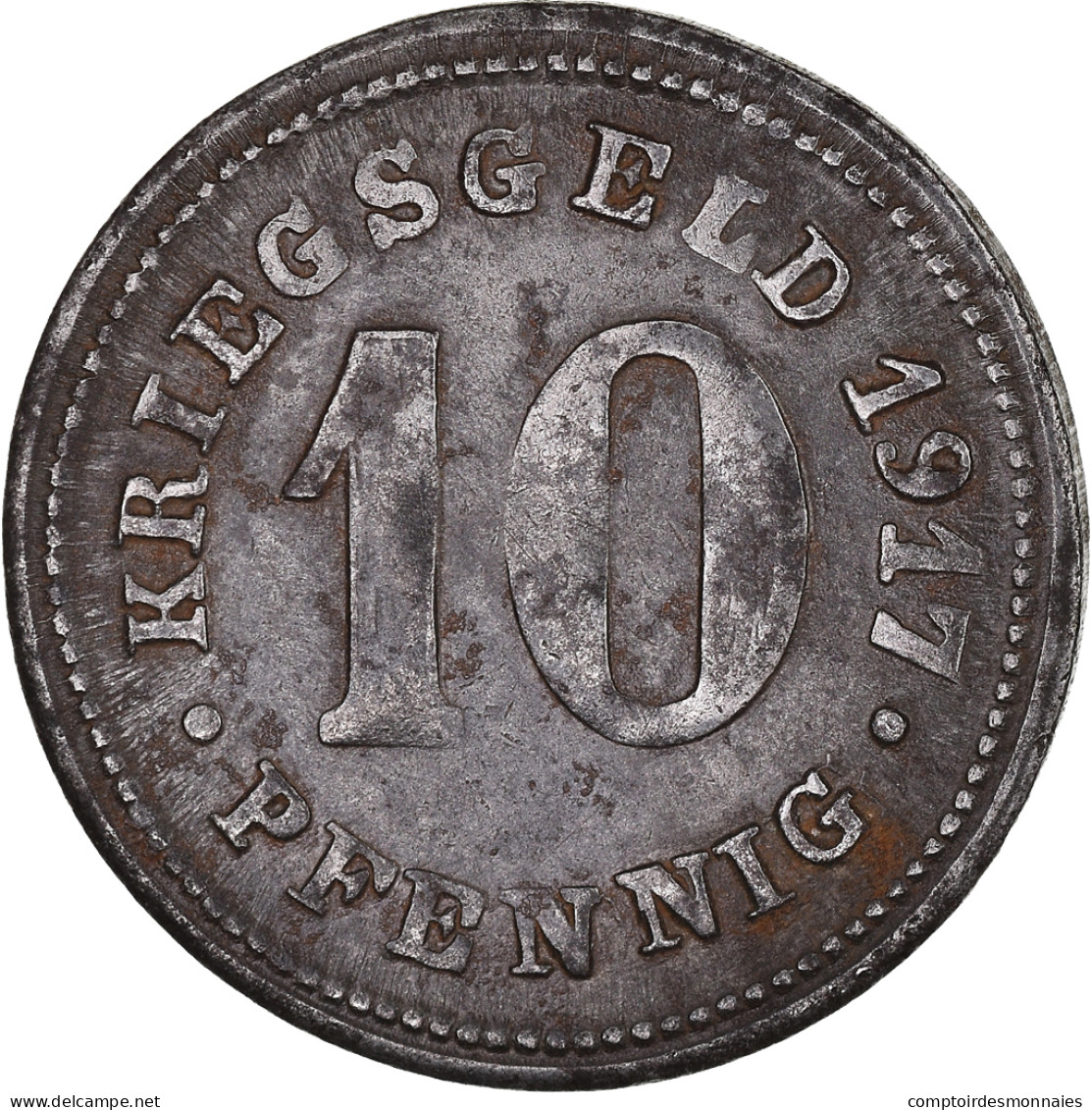 Monnaie, Allemagne, Stadt Neheim, Kriegsgeld, 10 Pfennig, 1917, TB+, Iron - Noodgeld