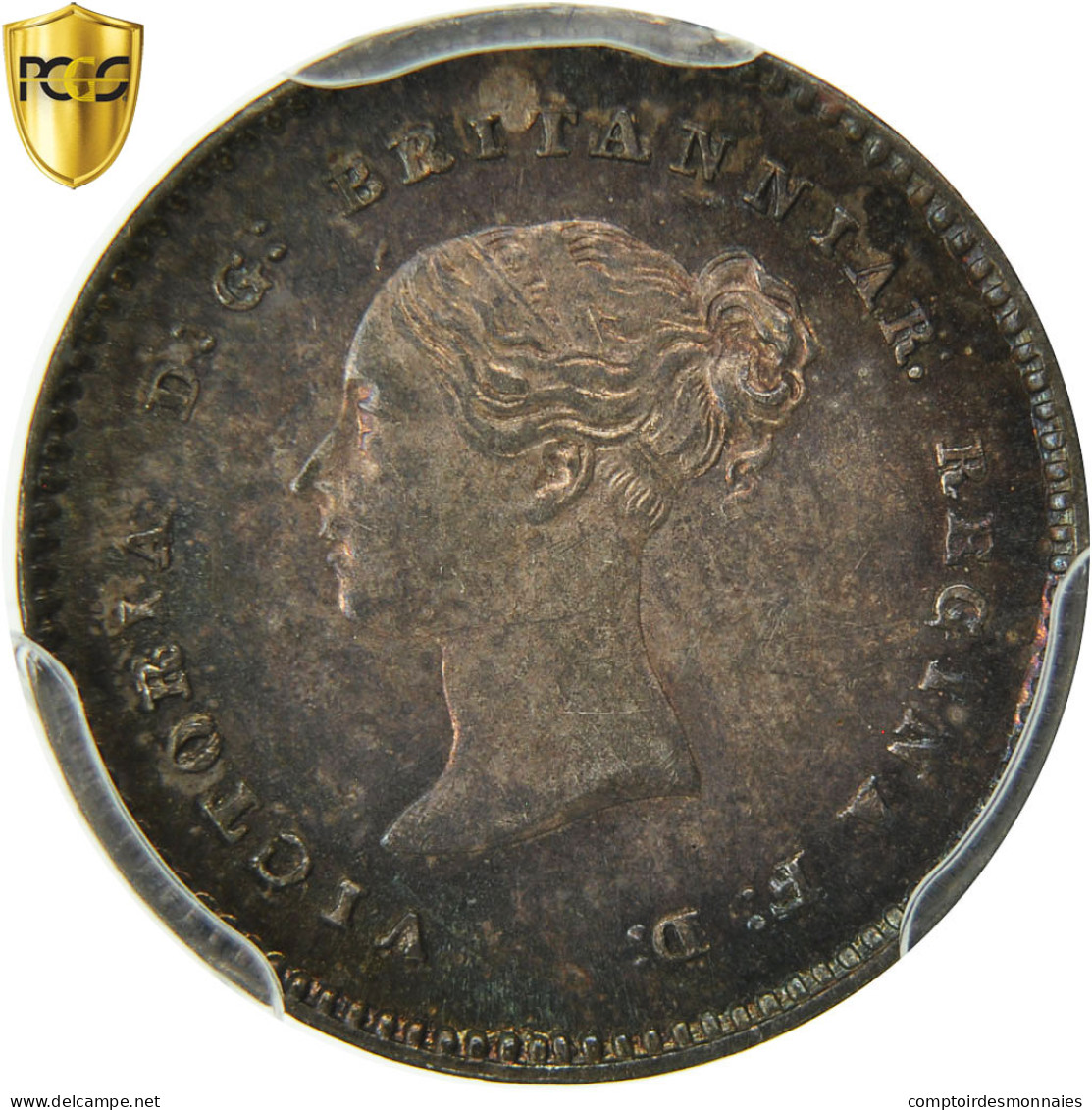 Monnaie, Grande-Bretagne, Victoria, 2 Pence, 1871, PCGS, PL65, FDC, Argent - E. 1 1/2 - 2 Pence