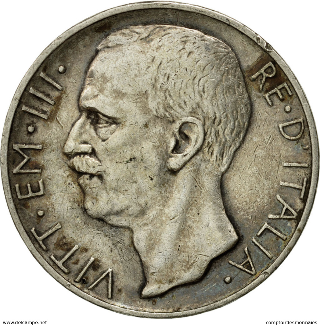 Monnaie, Italie, Vittorio Emanuele III, 10 Lire, 1927, Rome, TTB+, Argent - 1900-1946 : Victor Emmanuel III & Umberto II