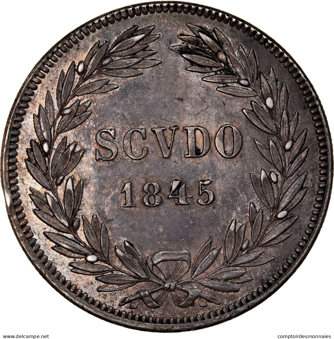 Monnaie, États Italiens, PAPAL STATES, Gregory XVI, Scudo, 1845, Roma, SUP - Vatican