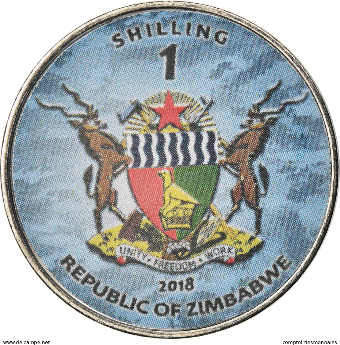 Monnaie, Zimbabwe, Shilling, 2018, Fighter Jet - Dassault Rafale, SPL, Nickel - Zimbabwe