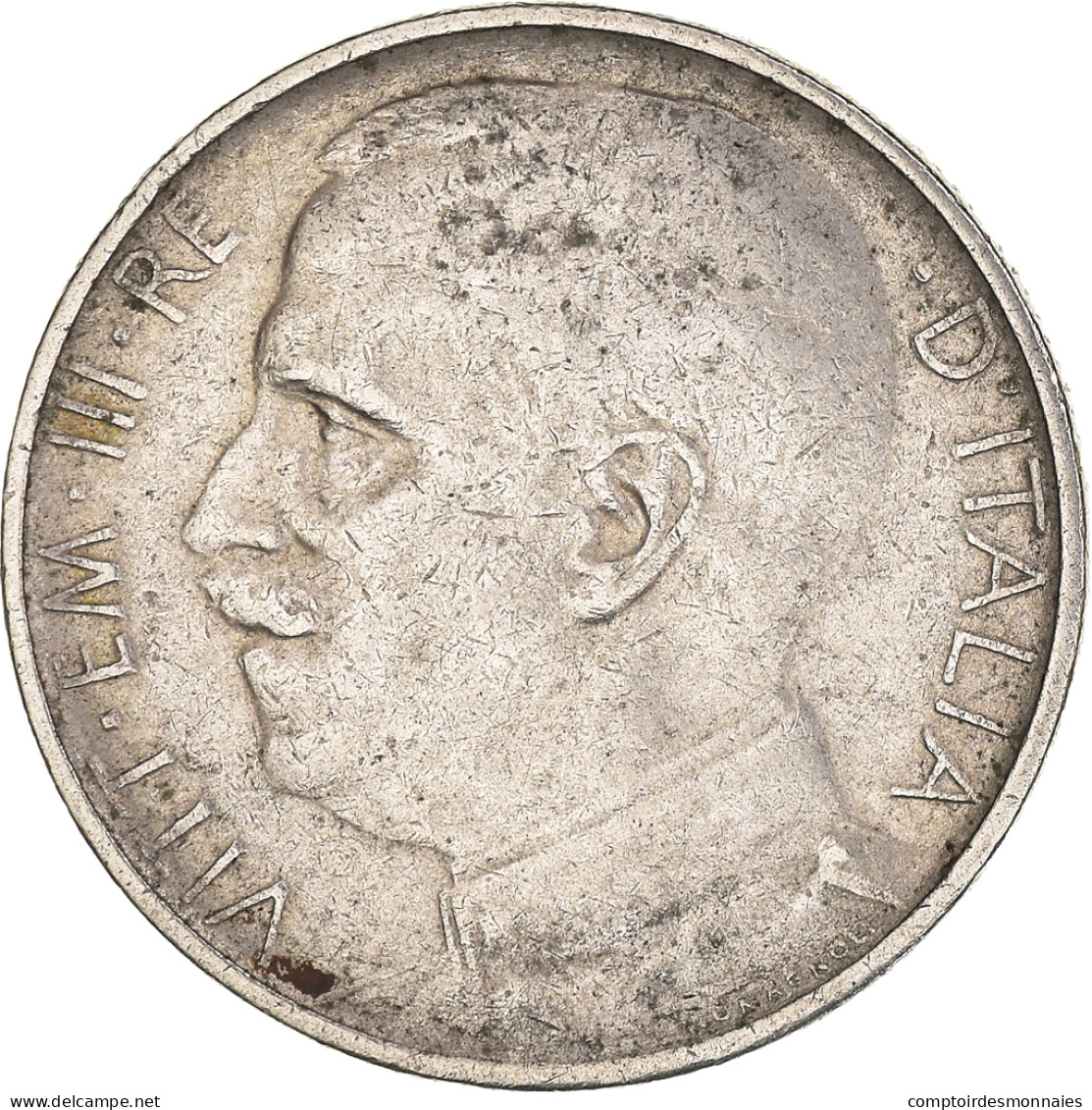 Monnaie, Italie, Vittorio Emanuele III, 50 Centesimi, 1925, Rome, TTB, Nickel - 1900-1946 : Victor Emmanuel III & Umberto II