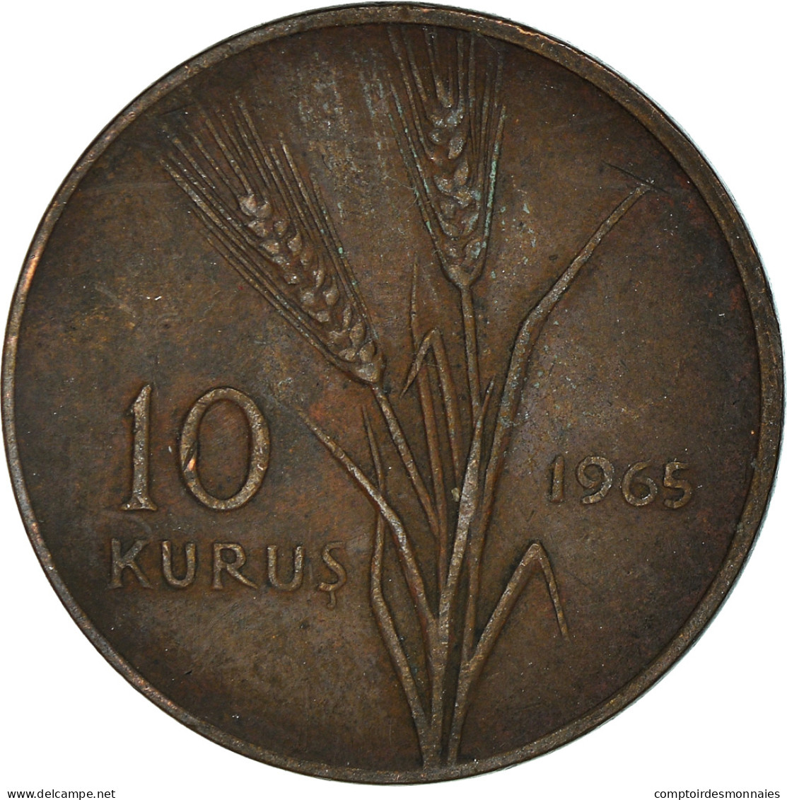 Monnaie, Turquie, 10 Kurus, 1965 - Turkey