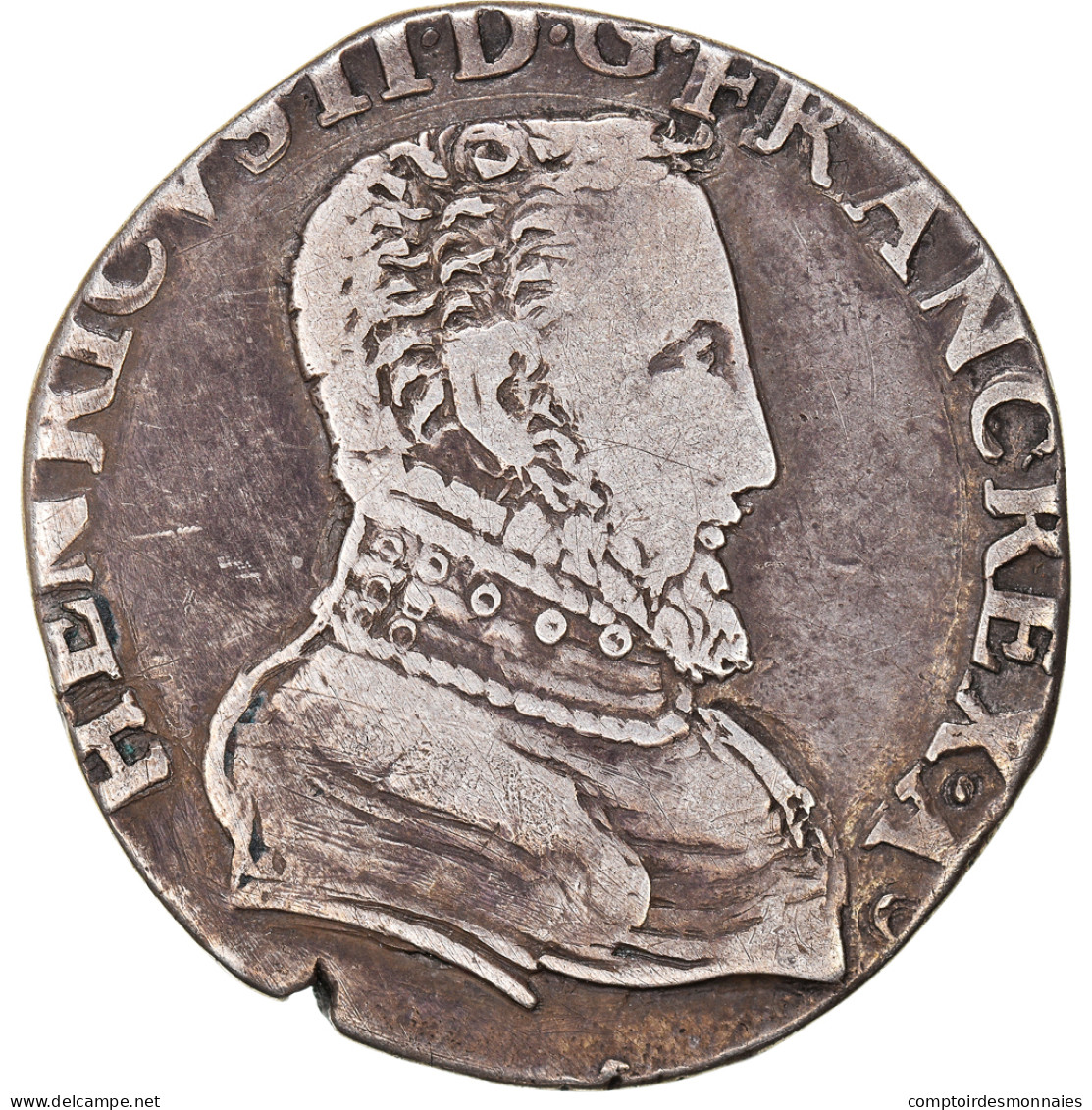 Monnaie, France, Henri II, Teston, 1554, Lyon, TB+, Argent, Duplessy:983 - 1547-1559 Enrico II