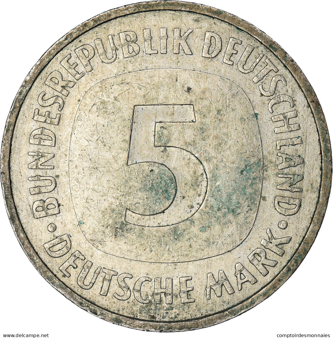 Monnaie, République Fédérale Allemande, 5 Mark, 1990 - 5 Mark