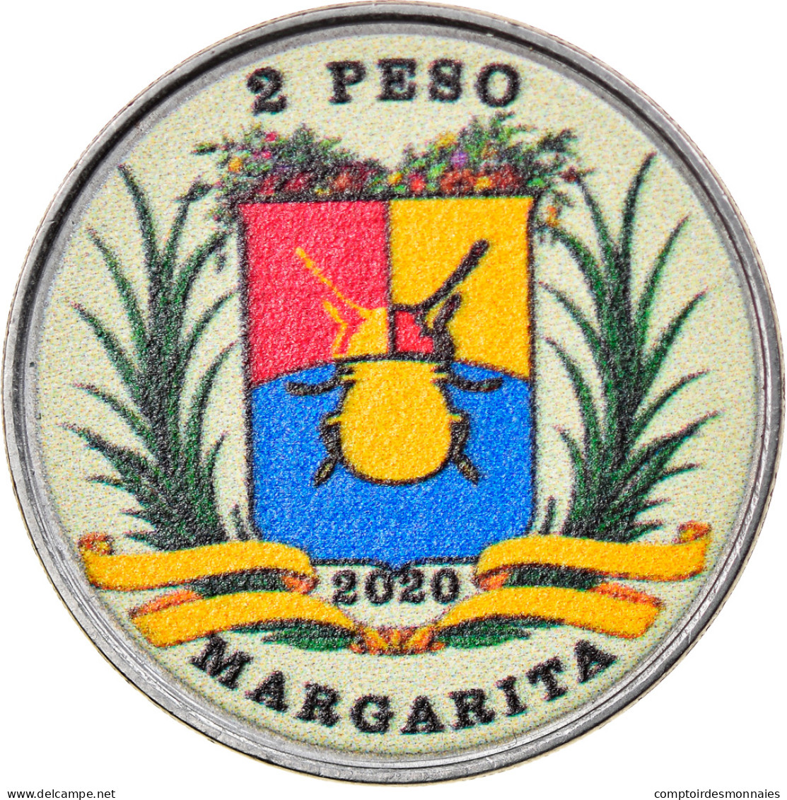 Monnaie, Venezuela, 2 Sols, 2020, Margarita - Abeille Type 3, SPL, Steel - Venezuela