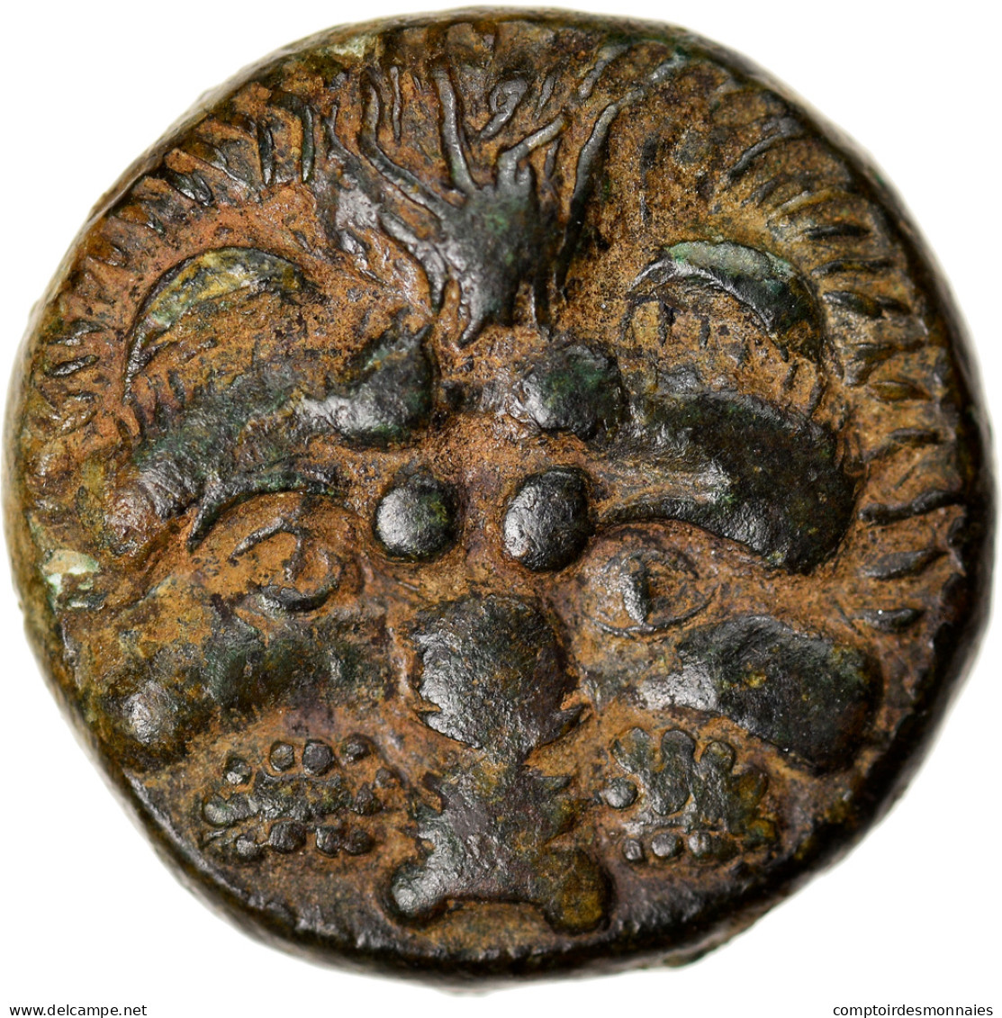 Monnaie, Bruttium, Rhegium, Bronze Æ, 351-280 BC, TTB, Bronze, HN Italy:2534 - Grecques