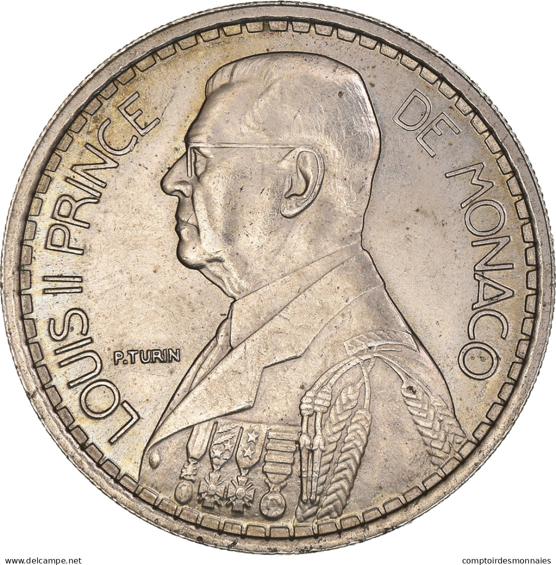 Monnaie, Monaco, Louis II, 20 Francs, Vingt, 1947, SUP, Cupro-nickel, Gadoury:MC - 1922-1949 Louis II
