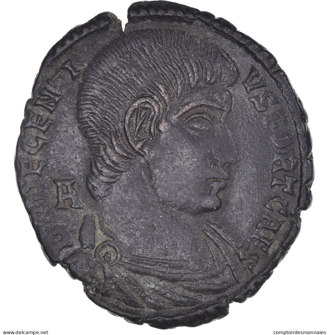 Monnaie, Decentius, Maiorina, 351, Aquilée, TTB, Bronze, RIC:171 - L'Empire Chrétien (307 à 363)