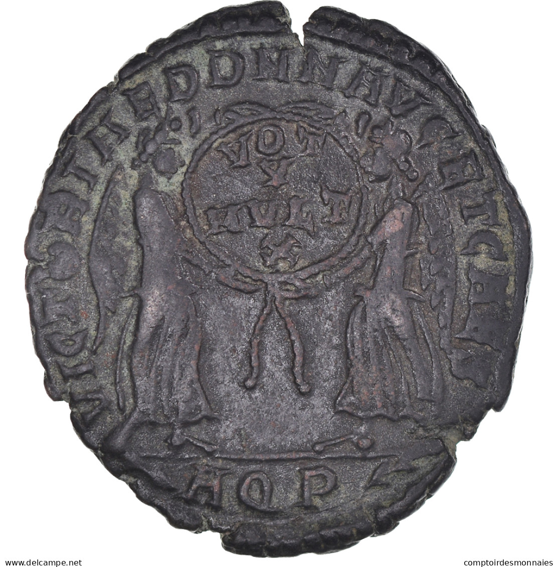 Monnaie, Decentius, Maiorina, 351, Aquilée, TTB, Bronze, RIC:171 - L'Empire Chrétien (307 à 363)