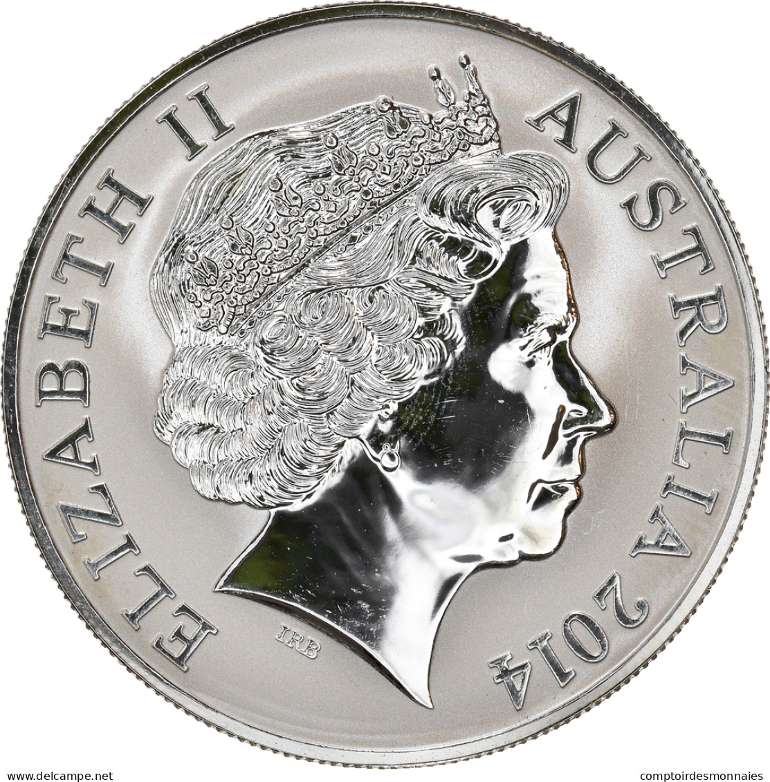 Monnaie, Australie, Elizabeth II, Saltwater Crocodile, 1 Dollar, 2014, 1 Oz - Silver Bullions