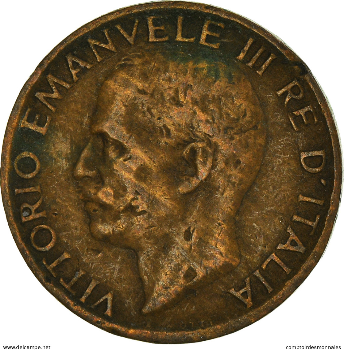 Monnaie, Italie, 5 Centesimi, 1923 - 1900-1946 : Victor Emmanuel III & Umberto II