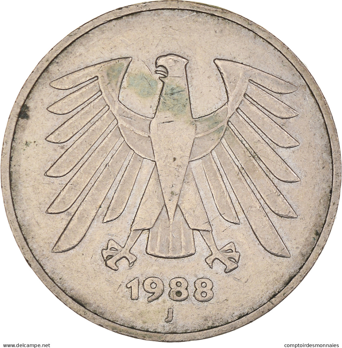 Monnaie, République Fédérale Allemande, 5 Mark, 1988, Hamburg, TTB - 5 Marcos