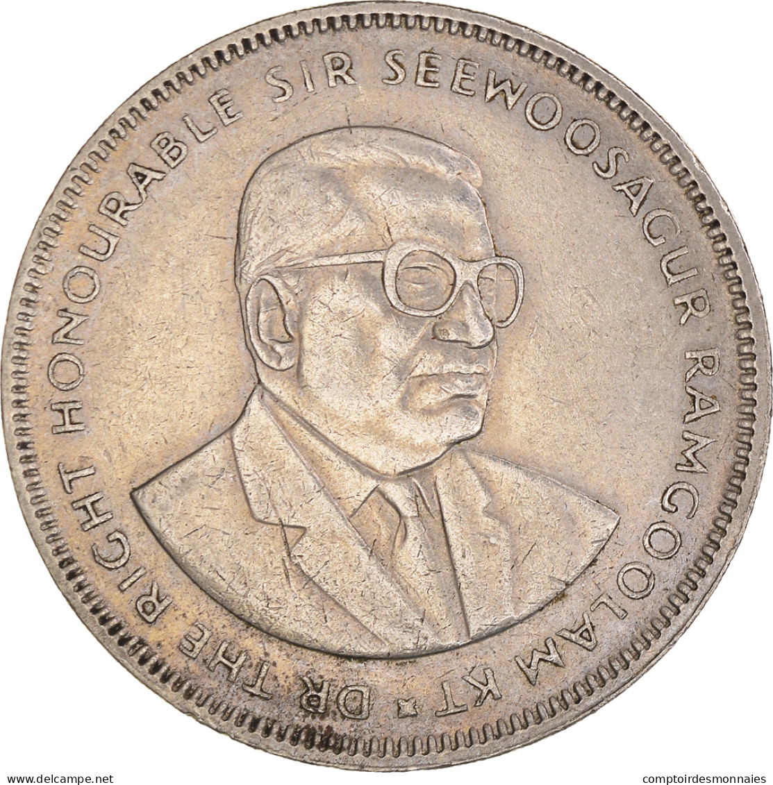 Monnaie, Maurice, 5 Rupees, 1987, TTB, Cupro-nickel, KM:56 - Mauricio