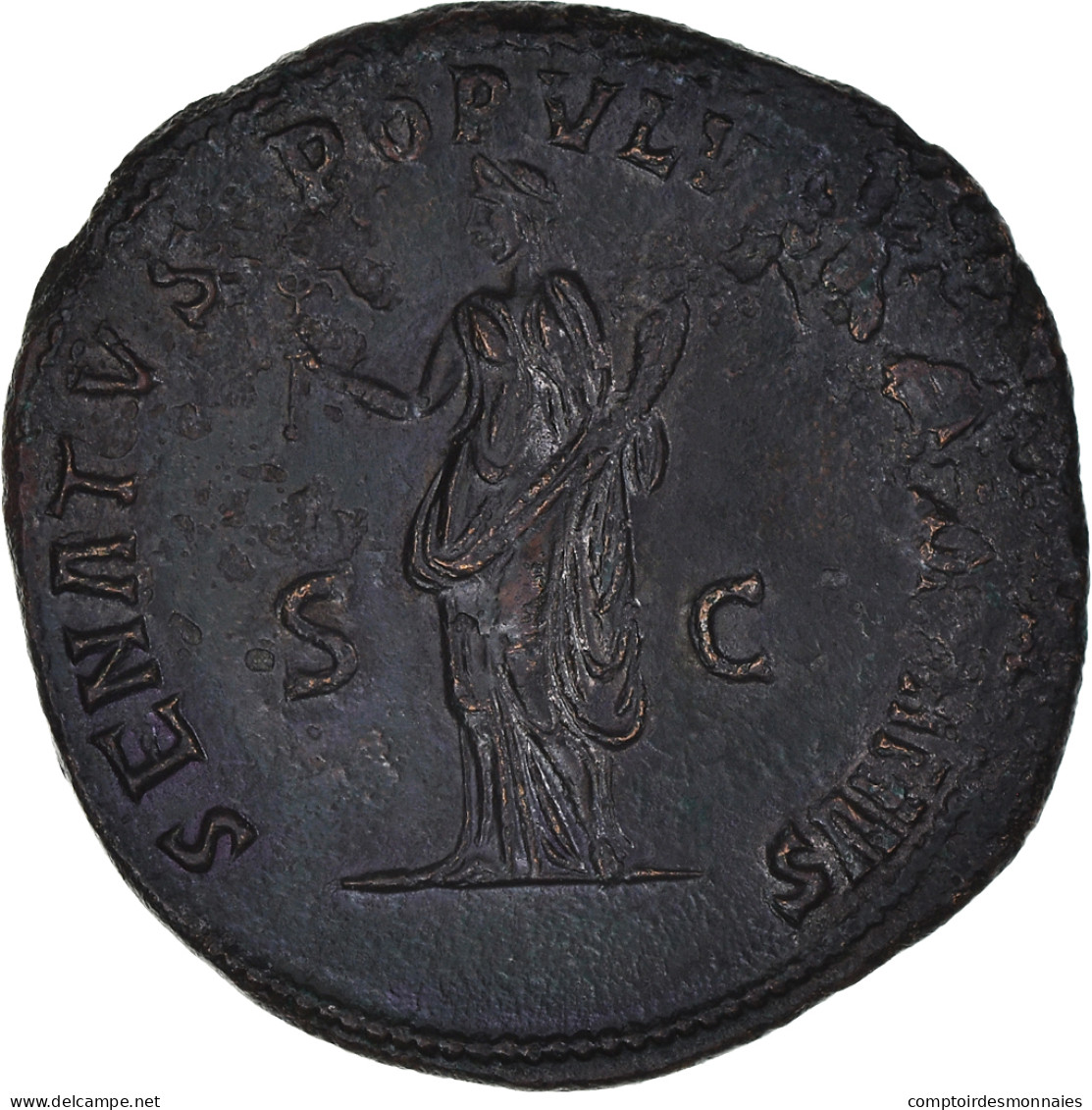 Trajan, Dupondius, 115, Rome, Bronze, TTB+, RIC:674 - Die Antoninische Dynastie (96 / 192)