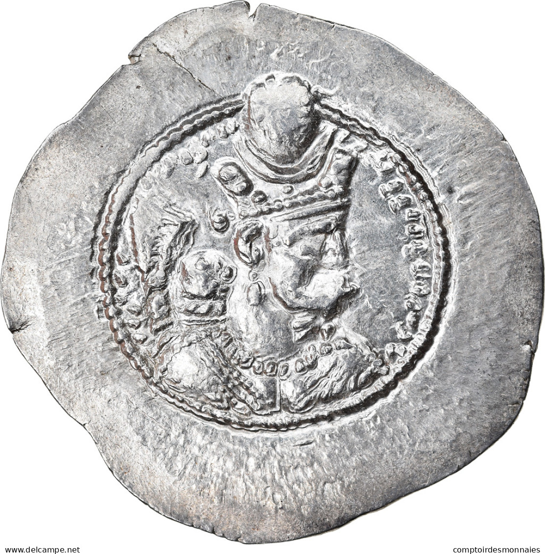 Monnaie, Royaume Sassanide, Varhran V, Drachme, 420-438, WH (Veh-Ardashir), TTB - Orientales