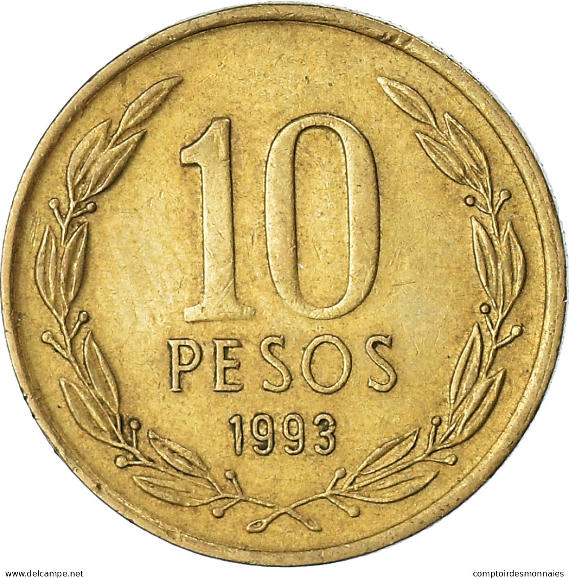 Monnaie, Chili, 10 Pesos, 1993 - Chile