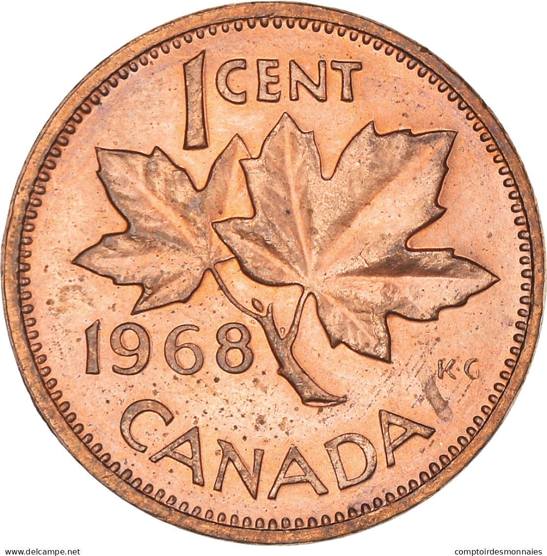 Monnaie, Canada, Elizabeth II, Cent, 1968, Ottawa, TTB, Bronze - Canada