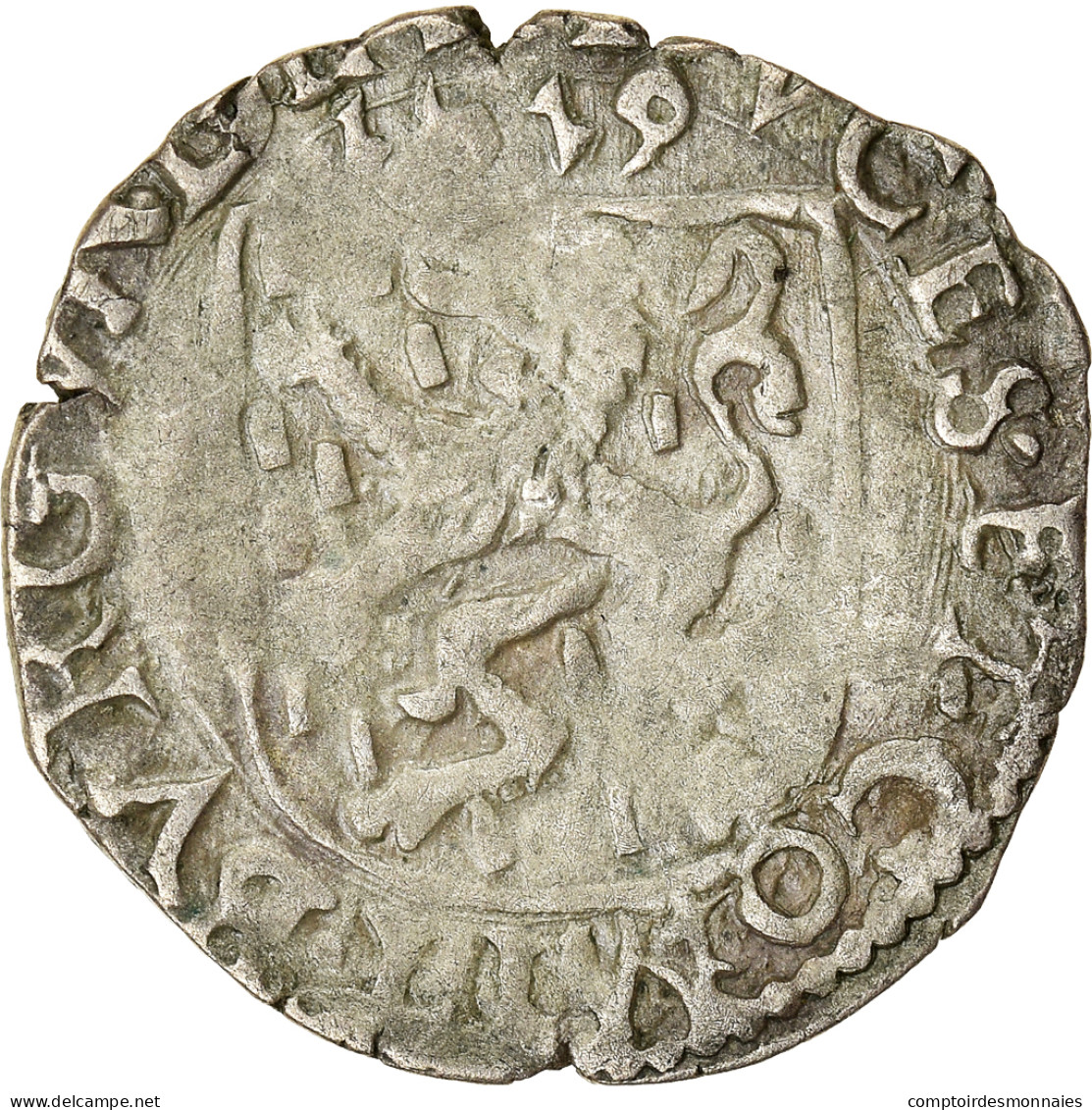 Monnaie, Espagne, Franche-Comté, Albert & Isabelle, Carolus, 1619, Dole, TB+ - Autres & Non Classés