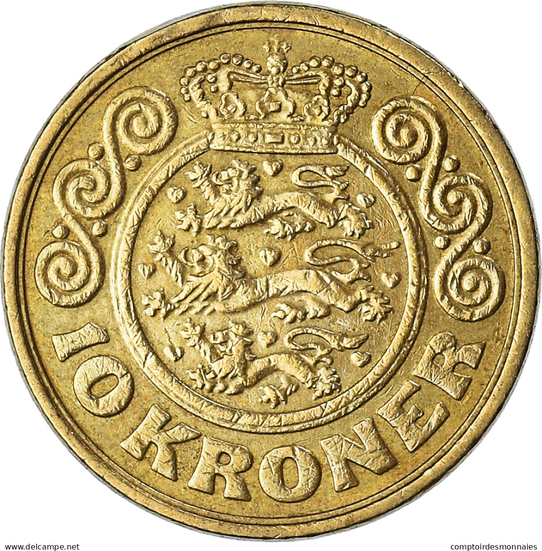 Monnaie, Danemark, 10 Kroner, 1989 - Dänemark