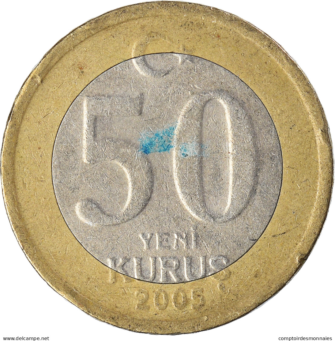 Monnaie, Turquie, 50 New Kurus, 2005 - Turkey