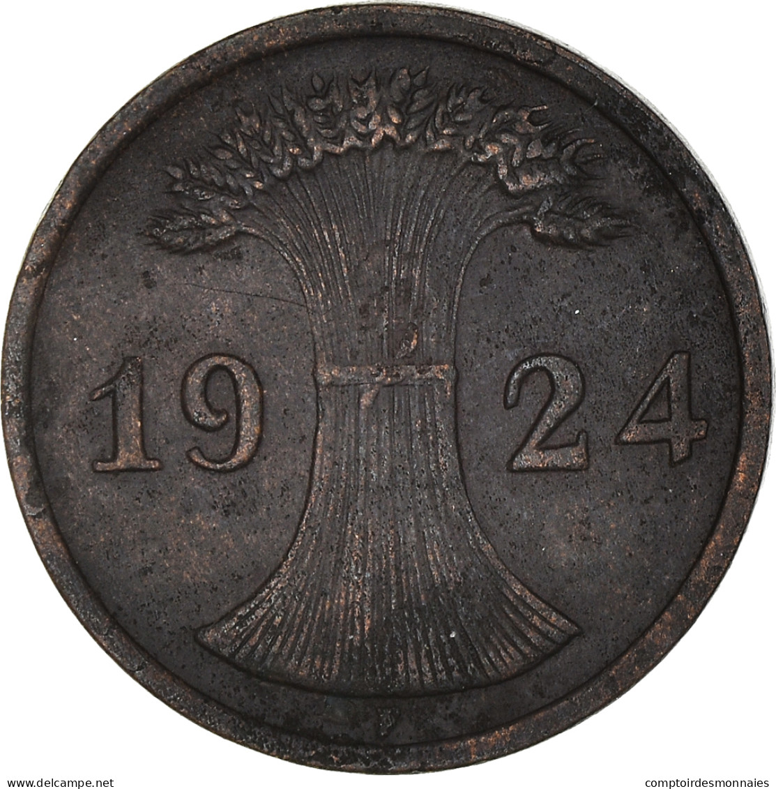 Monnaie, Allemagne, République De Weimar, 2 Rentenpfennig, 1924, Stuttgart, TB - 2 Renten- & 2 Reichspfennig